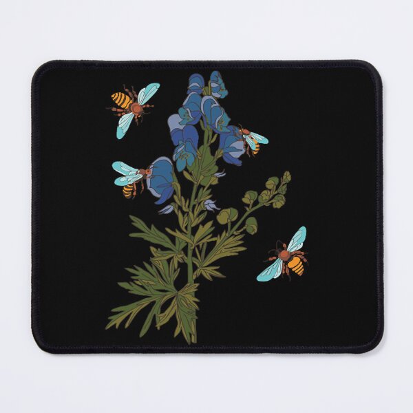 Item preview, botanical illustration of a plant and a bee designed and sold by LoriClark29898.