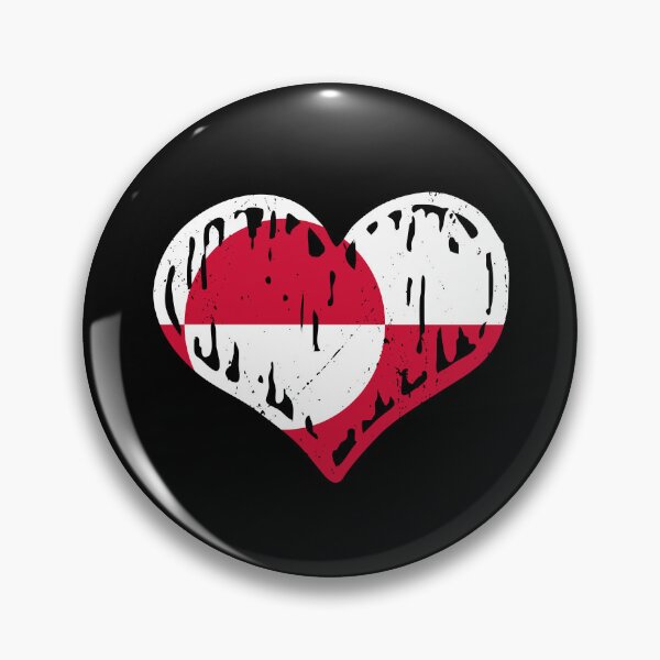Artikelvorschau, Greenland Flag Heart Love entworfen und verkauft von rafaeltto.