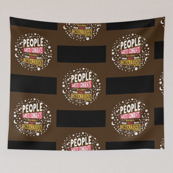 Item preview, People write congrats because they can't spell congrajlieushin  designed and sold by NicoleMil99954.