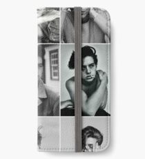 cole sprouse black and white aesthetic collage iPhone Wallet/Case/Skin