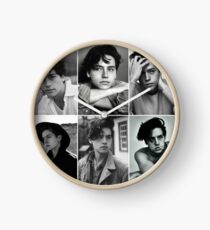 cole sprouse black and white aesthetic collage Clock