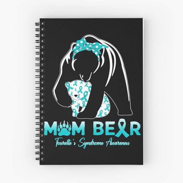 Item preview, Mom Bear Tourette's Syndrome Awareness Month Teal Ribbon designed and sold by EmilieWebeEW.