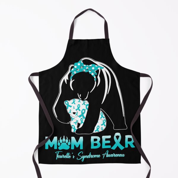 Item preview, Mom Bear Tourette's Syndrome Awareness Month Teal Ribbon designed and sold by EmilieWebeEW.