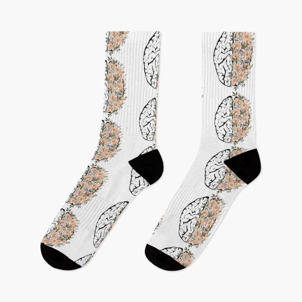 Item preview, Brain Anatomy with Florals  designed and sold by SMillustrations.