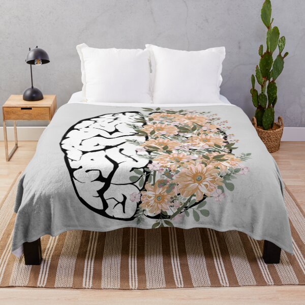 Item preview, Brain Anatomy with Florals  designed and sold by SMillustrations.