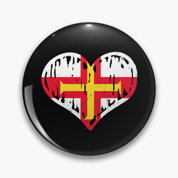 Item preview, Guernsey Flag Heart Love designed and sold by rafaeltto.