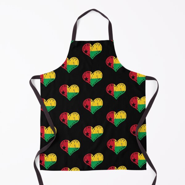 Item preview, Guinea-Bissau Flag Heart Love designed and sold by rafaeltto.