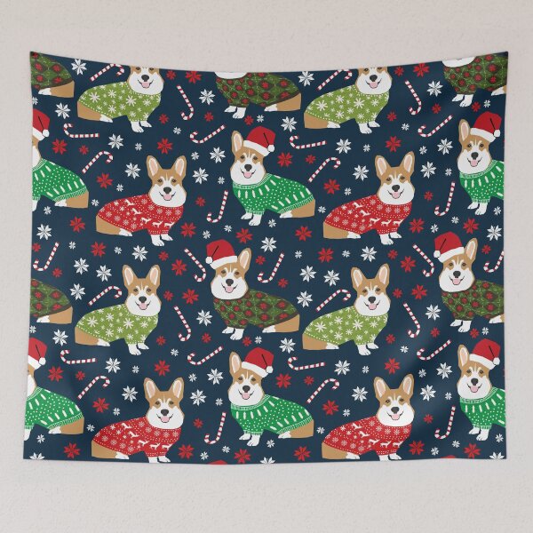 Item preview, Corgi welsh corgi christmas sweater santa hat dog gifts dog breeds by pet friendly designed and sold by PetFriendly.