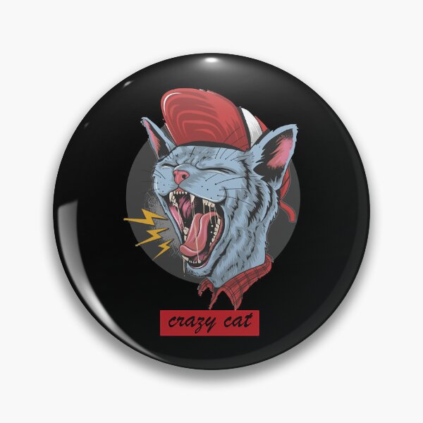 Item preview, Crazy Cat designed and sold by OnayDesignUK.