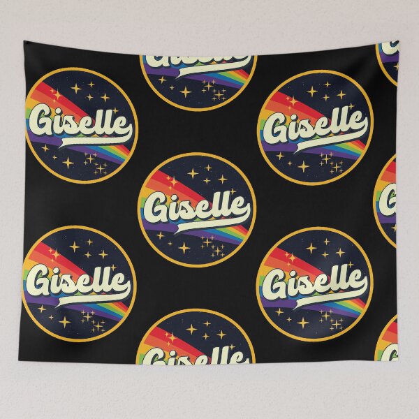 Aperçu de l'œuvre Giselle arc-en-ciel dans l'espace style vintage créée et vendue par MelissaKn17598.