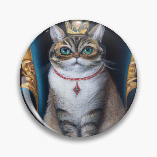 Item preview, Cat King designed and sold by CloverFi.