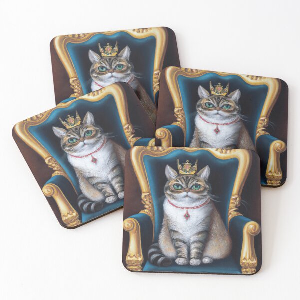 Item preview, Cat King designed and sold by CloverFi.