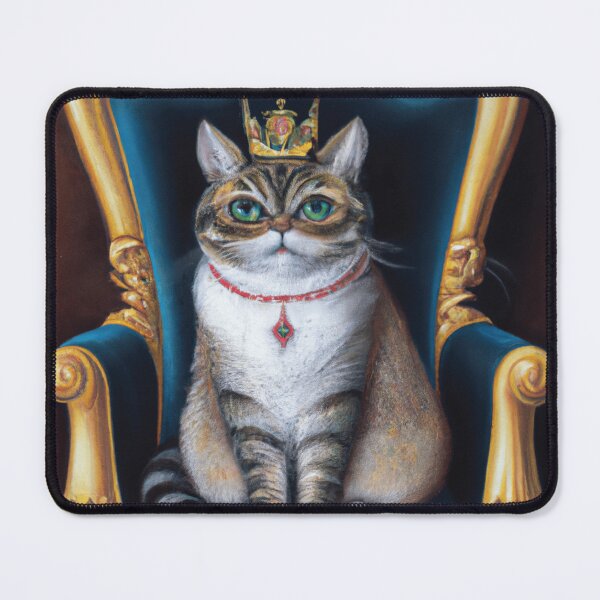 Item preview, Cat King designed and sold by CloverFi.