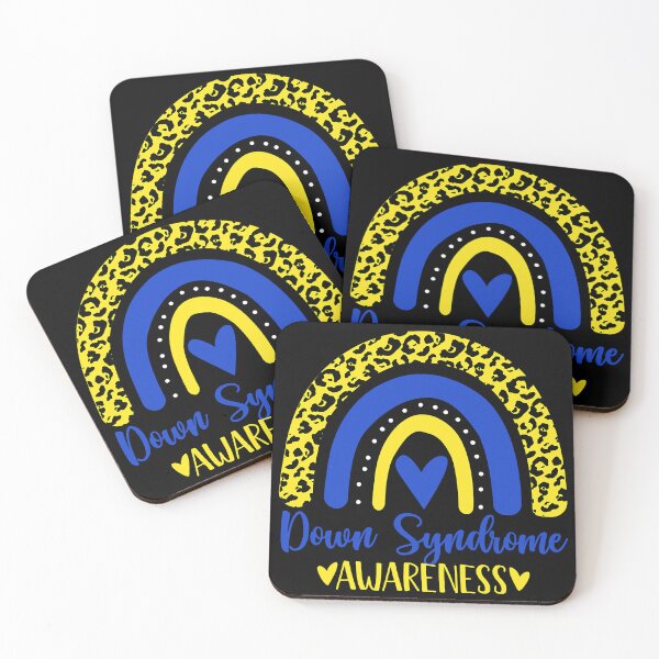 Item preview, Blue Yellow rainbow awsewome Down Syndrome Awareness designed and sold by EmilieWebeEW.