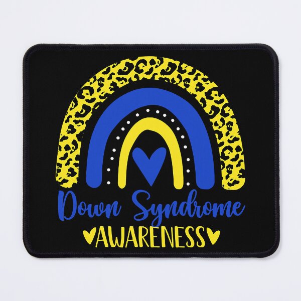 Item preview, Blue Yellow rainbow awsewome Down Syndrome Awareness designed and sold by EmilieWebeEW.