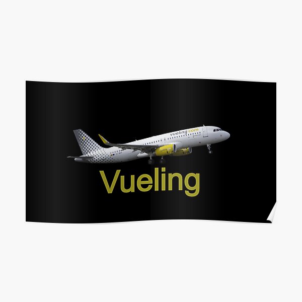 "Vueling Airlines Airbus A320 Airplane" Poster for Sale by