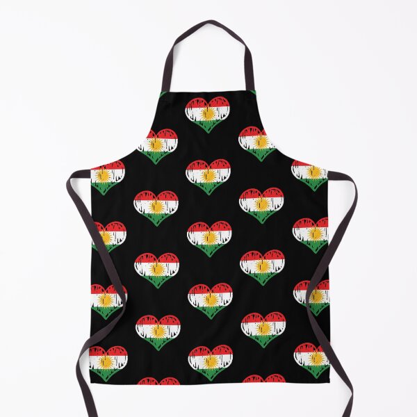 Item preview, Iraqi Kurdistan Flag Heart Love designed and sold by rafaeltto.