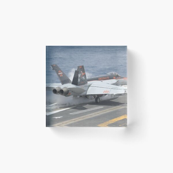 Item preview, An F/A-18E Super Hornet launches from USS Nimitz. designed and sold by StocktrekImages.