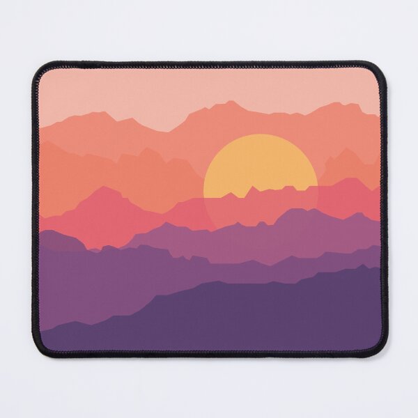 Item preview, Minimal abstract sunset mountains III designed and sold by alienrabbit.