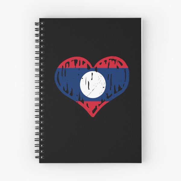 Item preview, Laos Flag Heart Love designed and sold by rafaeltto.