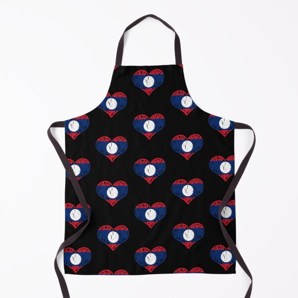 Item preview, Laos Flag Heart Love designed and sold by rafaeltto.