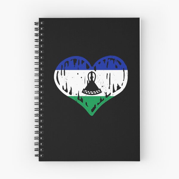 Item preview, Lesotho Flag Heart Love designed and sold by rafaeltto.