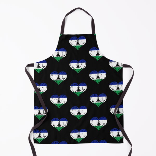 Item preview, Lesotho Flag Heart Love designed and sold by rafaeltto.