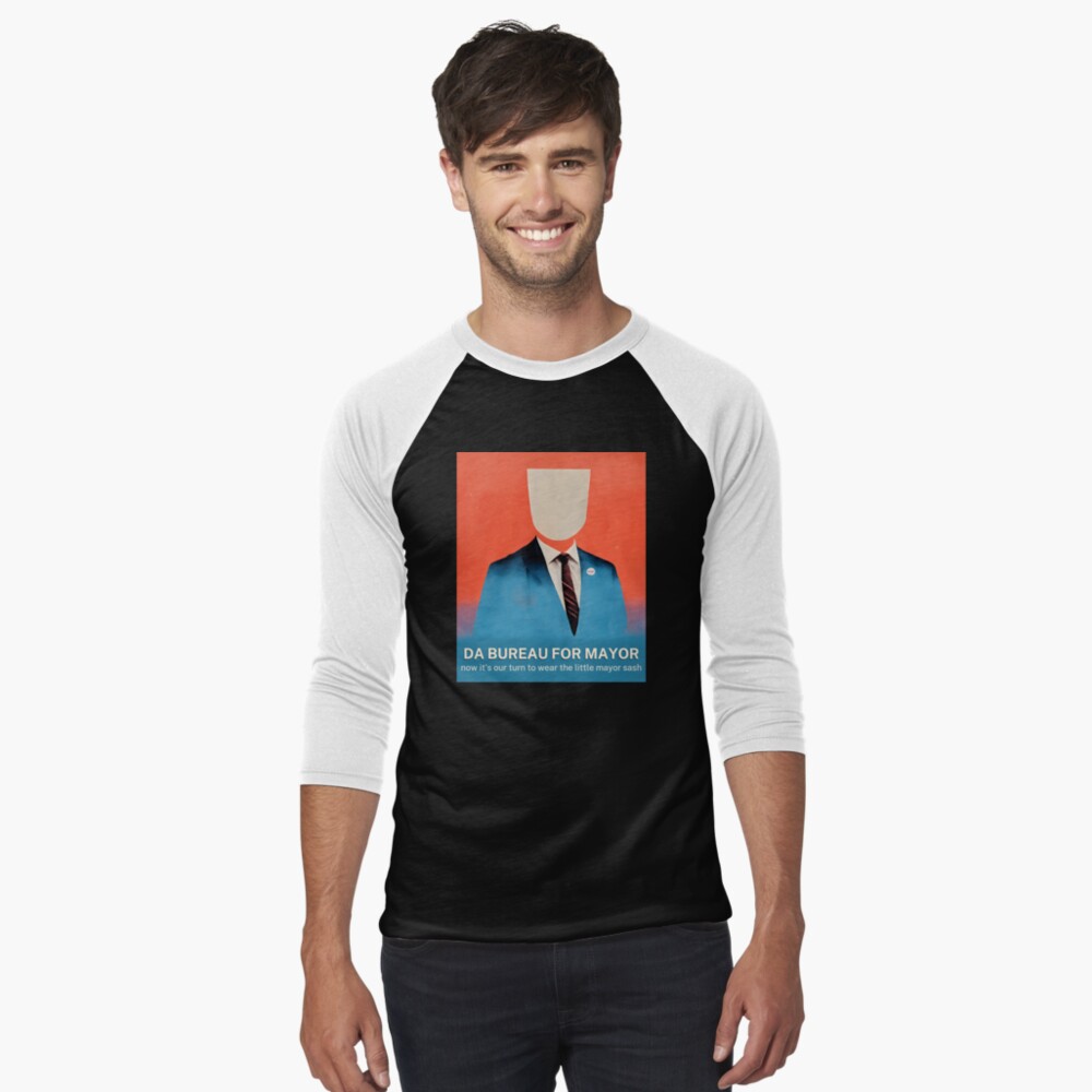 Item preview, Baseball ¾ Sleeve T-Shirt designed and sold by DaBureauOfMerch.