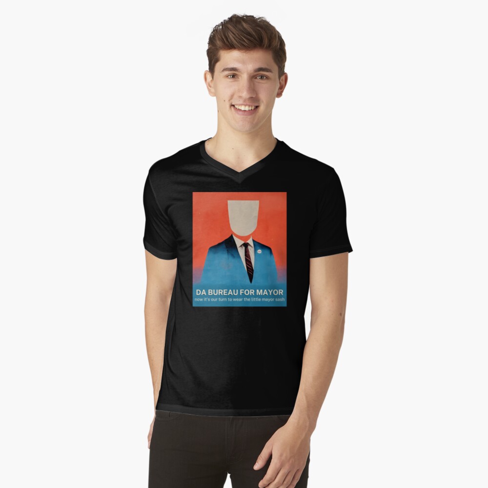Item preview, V-Neck T-Shirt designed and sold by DaBureauOfMerch.