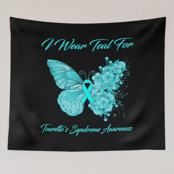 Item preview, Butterfly I Wear Teal For Tourette's Syndrome Awareness designed and sold by EmilieWebeEW.