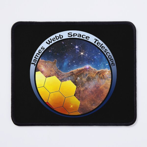 Item preview, JWST James Webb Telescope - Cosmic Cliffs, silvery blue designed and sold by Kestrelle.
