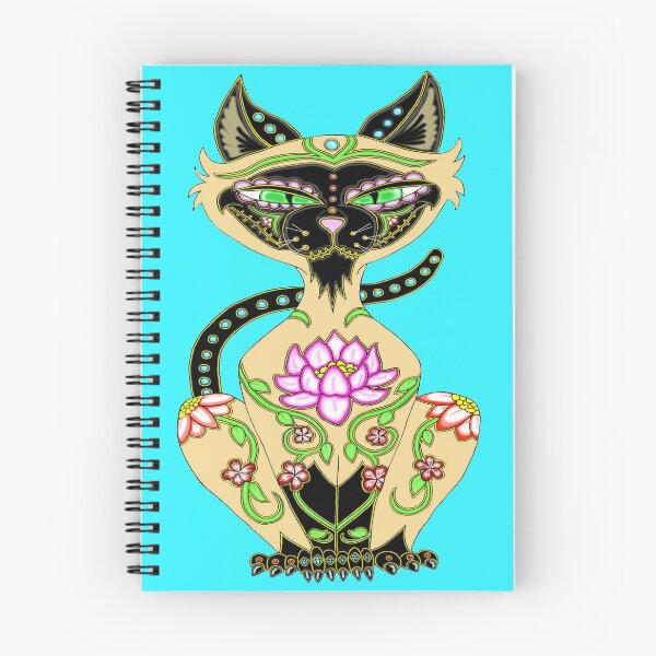 Item preview, Siamese Cat Sugar Skull designed and sold by J-CCreations.