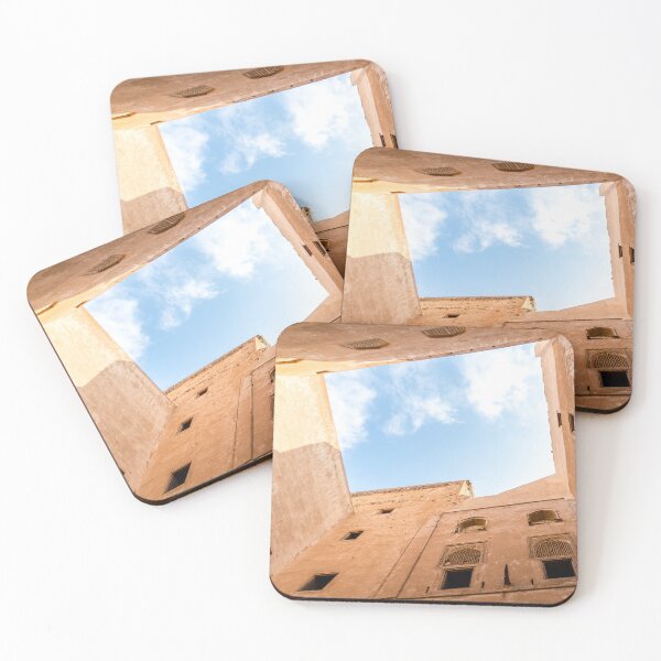 Item preview, Sky view from courtyard in desert fortress, Oman designed and sold by bookofwandering.