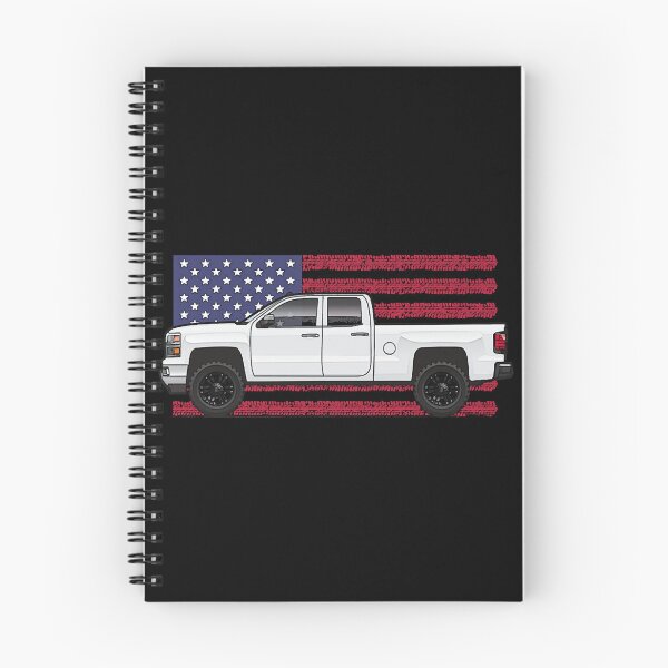 Item preview, White truck USA flag  designed and sold by NatalieLo79575.