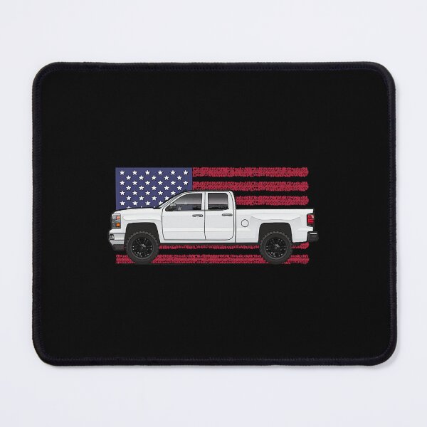 Item preview, White truck USA flag  designed and sold by NatalieLo79575.