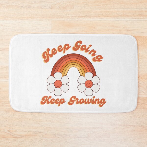 Item preview, Keep Going Keep Growing. Retro Typography Motivational and Inspirational Quote designed and sold by That Cheeky Tee.