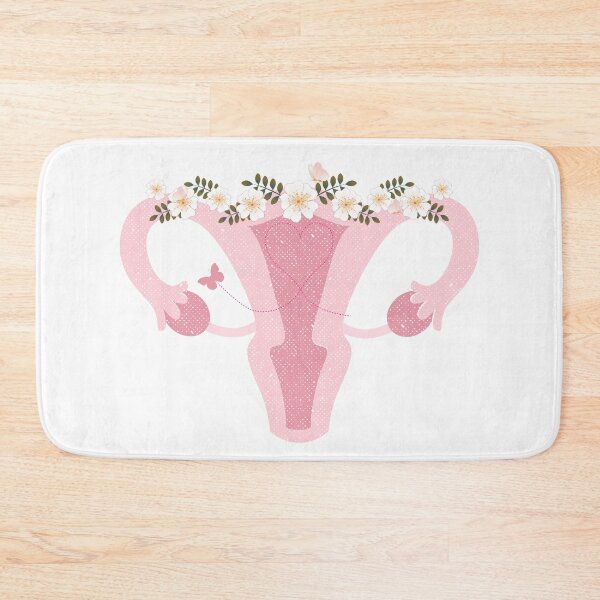 Item preview, Pink Female Reproductive System With Florals designed and sold by SMillustrations.
