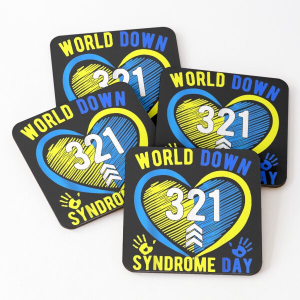 Item preview, Blue Yellow Heart 21 World Down Syndrome Awareness Day designed and sold by EmilieWebeEW.