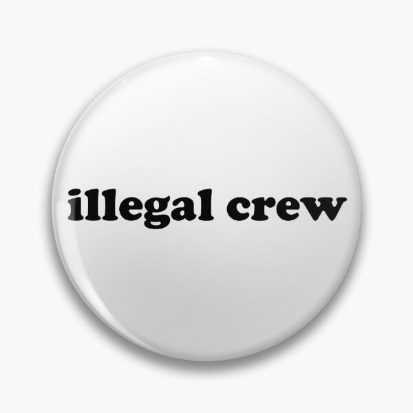 Item preview, illegal crew black font designed and sold by binti163.