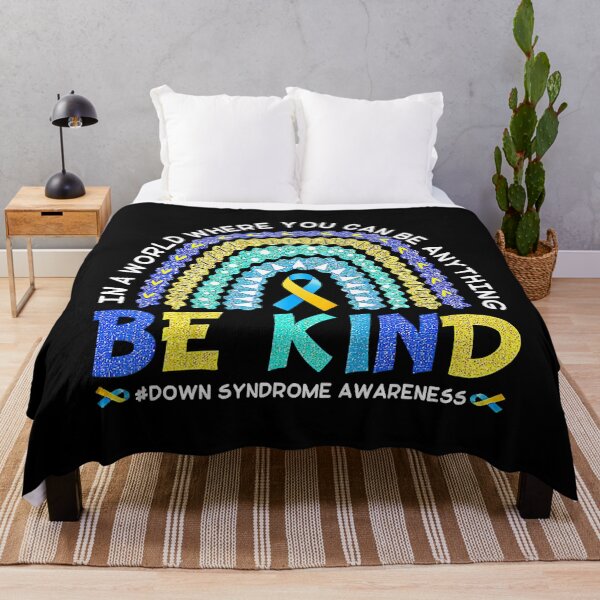 Item preview, Blue &Yellow In A World Where You Can Be Anything Be Kind Down Syndrome Awareness designed and sold by EmilieWebeEW.