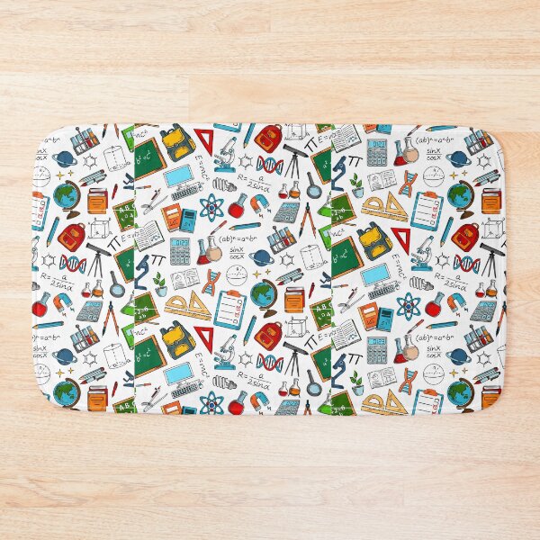 Item preview, physics study material design pattern background white designed and sold by artisticfive.
