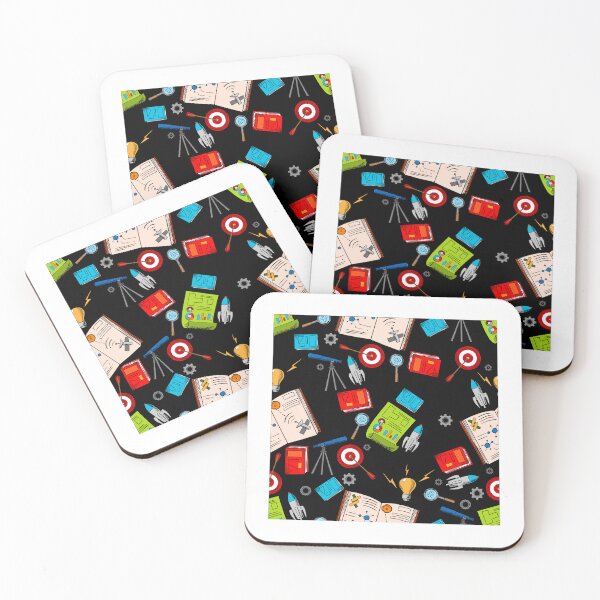 Item preview, physics study materials design pattern background black designed and sold by artisticfive.