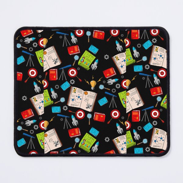 Item preview, physics study materials design pattern background black designed and sold by artisticfive.
