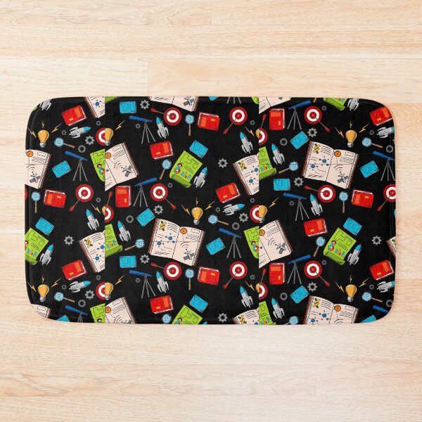 Item preview, physics study materials design pattern background black designed and sold by artisticfive.