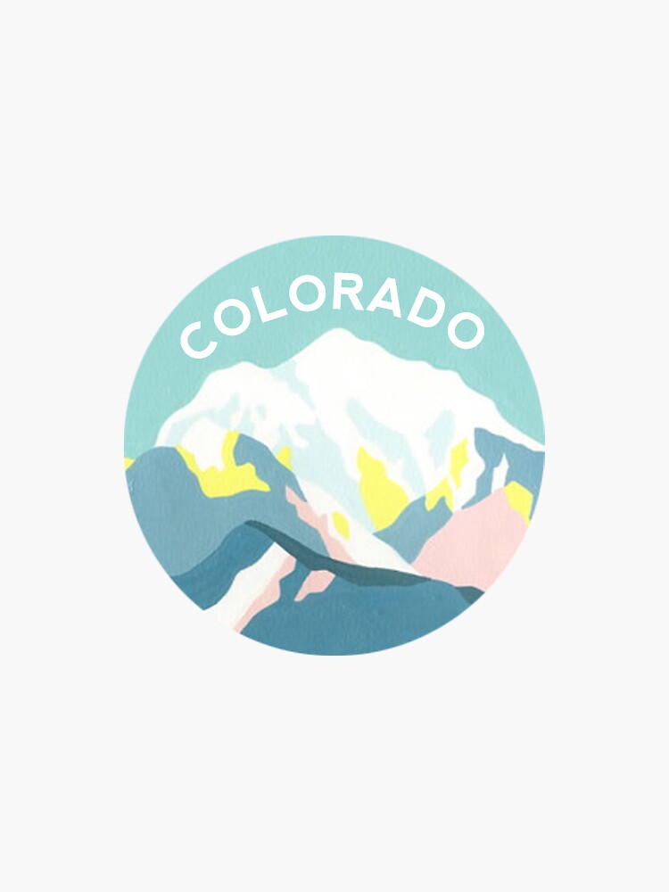 Thumbnail 3 of 3, Sticker, Colorado Mountain Circle designed and sold by baileymincer.