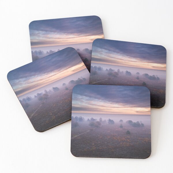 Item preview, Purple Rain - Flowering Heather under a purple sky designed and sold by KoenBoelrijk.