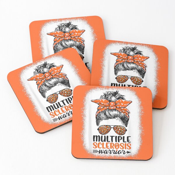 Item preview, Multiple Sclerosis Warrior Messy Bun Leopard designed and sold by EmilieWebeEW.