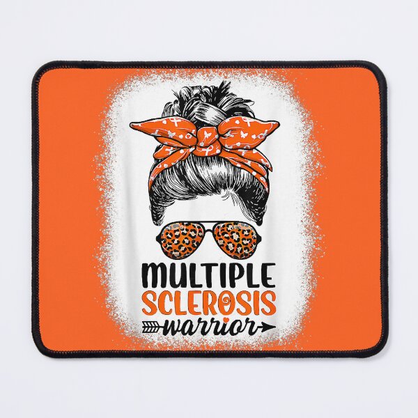 Item preview, Multiple Sclerosis Warrior Messy Bun Leopard designed and sold by EmilieWebeEW.