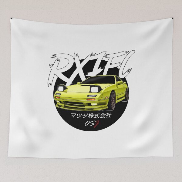 Item preview, JDM RX7 FC Yellow designed and sold by oldschooljdm.