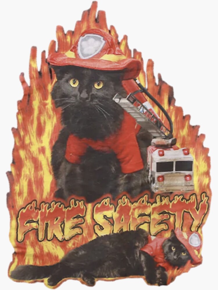 "Fire Safety" Sticker for Sale by Redbubble